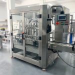 Macchina tappatrice automatica per riempimento bottiglie a pistone a 6 teste per shampoo