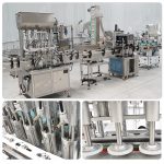 Linea automatica di lavaggio, riempimento, tappatura ed etichettatura di barattoli di pasta di cioccolato