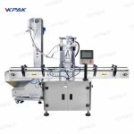 Macchina tappatrice a vite automatica lineare servoassistita con testa singola per bottiglie