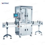 Macchina automatica per sigillatura e etichettatura di lattine e barattoli di metallo