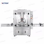 Linea di riempimento pneumatica automatica per barattoli di vetro per olio di cocco a 2 teste