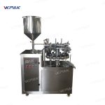 Macchine per il riempimento e la sigillatura di tubi metallici in alluminio pieghevoli semiautomatiche