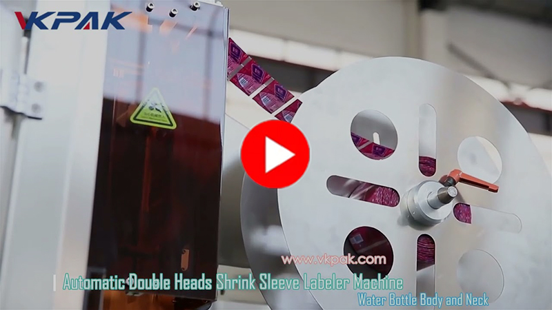 Etichettatrice automatica a manicotto termoretraibile VK-SSL per bottiglie d'acqua