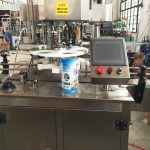Macchina sigillatrice automatica rotante per lattine metalliche, barattoli e lattine pop