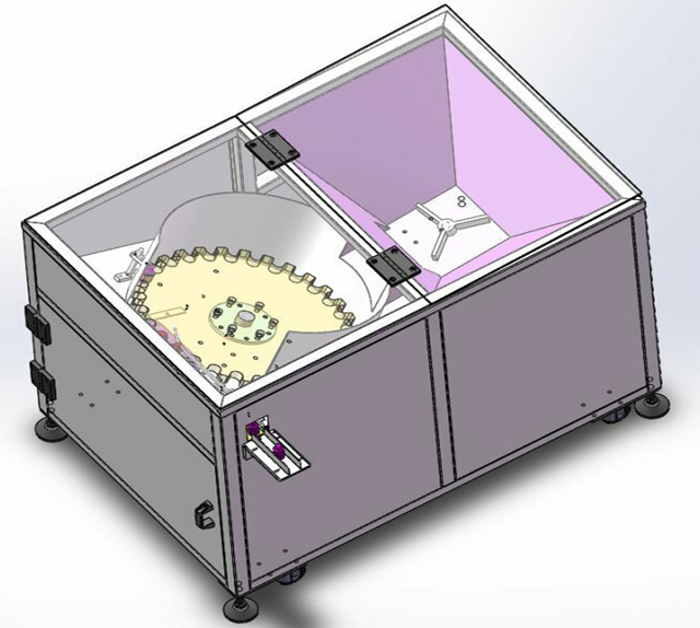 attrezzatura per riordinare bottiglie per linea di riempimento.jpg