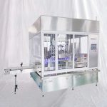 Macchina riempitrice di liquidi per pasta di succo di concentrato di ciliegia a pistone in linea