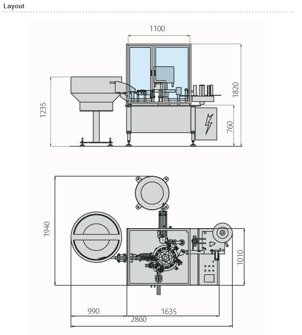 high speed syringe filling closer pharmaceutical equipment layout della macchina di riempimento e chiusura.jpg