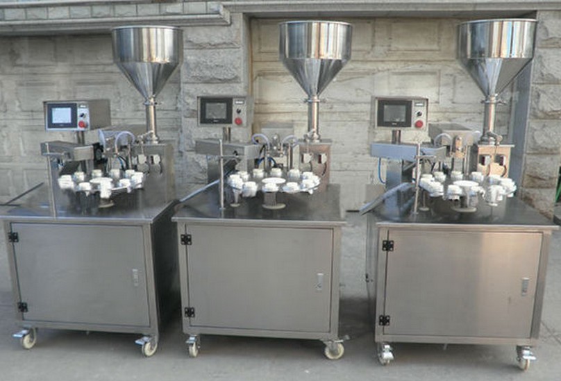 macchine per il riempimento di tubi rotanti, sigillatrici ad ultrasuoni semiautomatiche