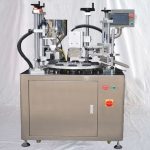 Attrezzatura di riempimento semiautomatica di tubi rotanti con sigillatura della coda ad ultrasuoni