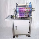 Etichettatrice semiautomatica per etichette pieghevoli per salsicce