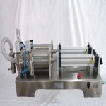 Macchina riempitrice semiautomatica per olio per ingranaggi pneumatici a due teste da 5000 ml